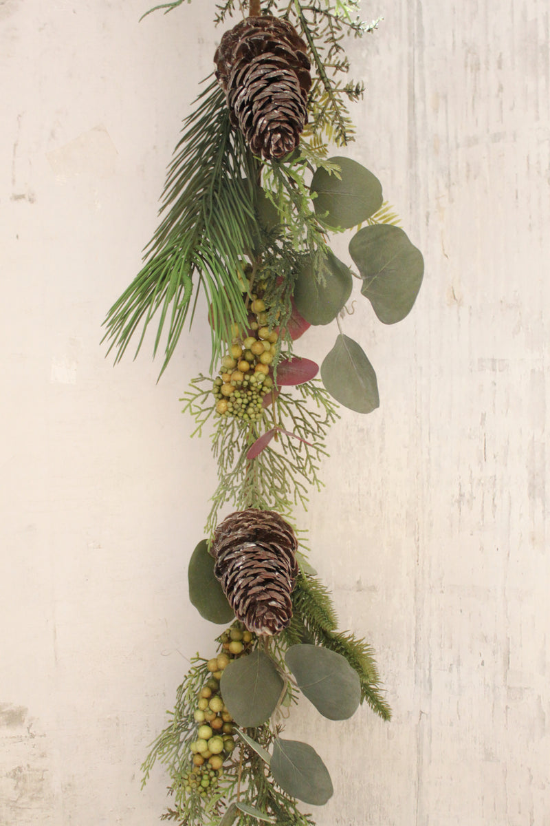72" Pine & Eucalyptus Garland Ellis Home & Garden