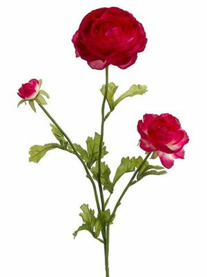 27" Beauty Ranunculus Floral Spray-Floral Stems-Ellis Home & Garden