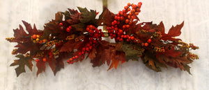 30" Maple Ivy Leaves Swag-Fall Harvest Teardrop-Ellis Home & Garden