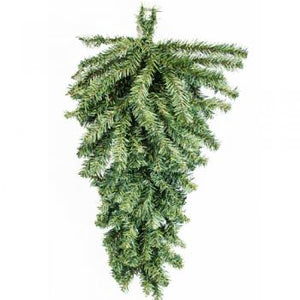 32" Evergreen Teardrop-Christmas Wreaths & Garlands-Ellis Home & Garden
