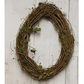 24" Oval Grapevine Wreath