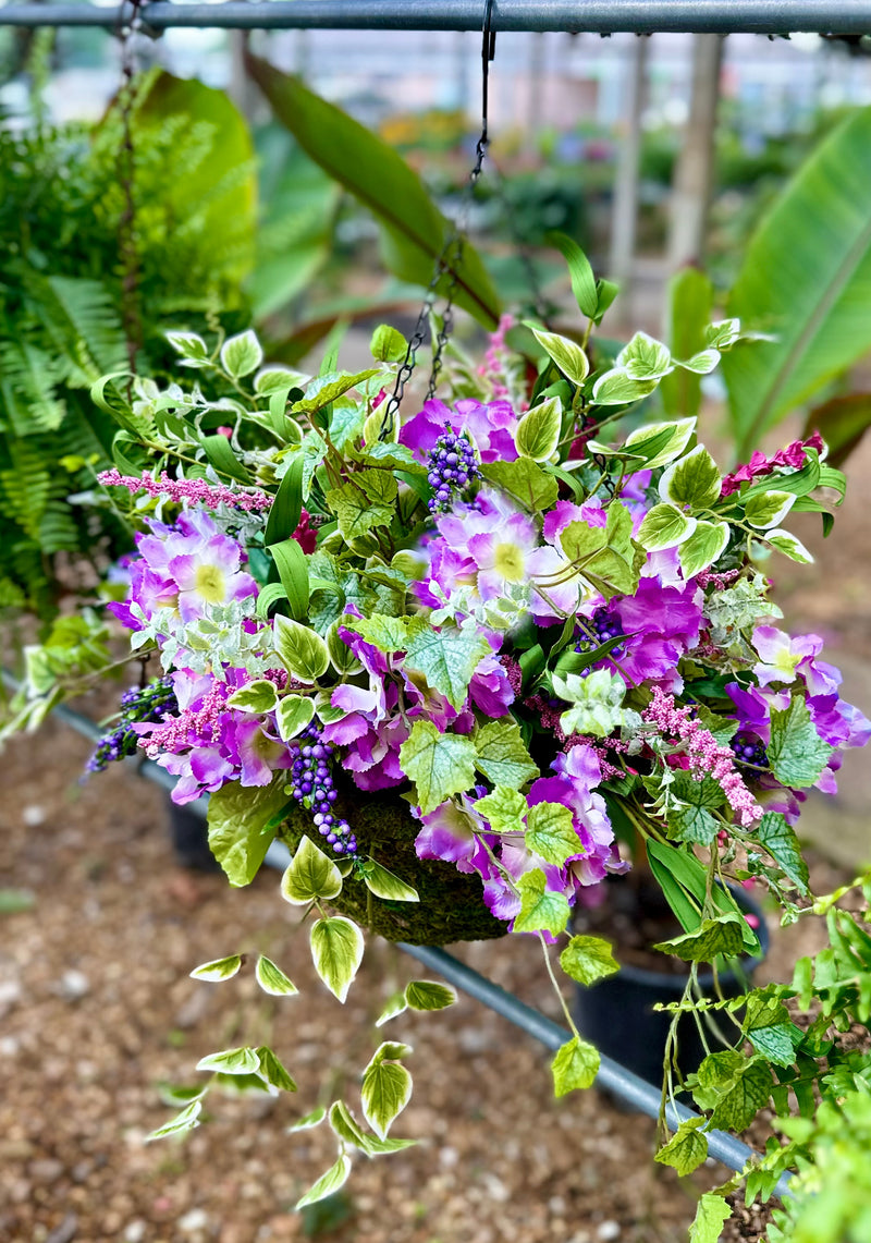 DIY Summer Moss Hanging Basket Ellis Home & Garden