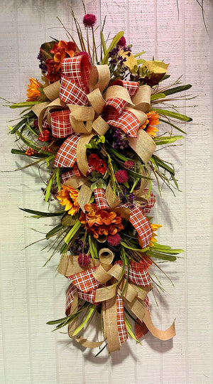 DIY Fall Sunflowers Teardrop