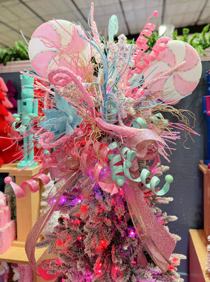 DIY Sprinkle Candy Christmas Tree Topper