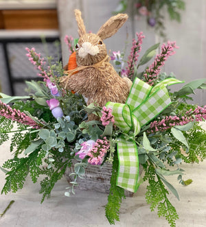 Live with Dylan! Farmhouse Planter Easter Bunny Arrangement ~ 2/16/21