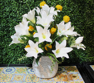 DIY Easter Lily Arrangement