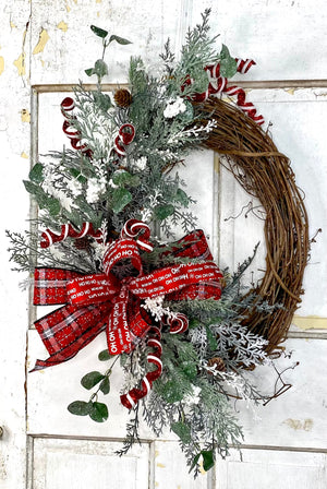 Christmas Grapevine Wreath ~ 9/28/21