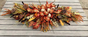 DIY Fall Harvest Tablescape Arrangement