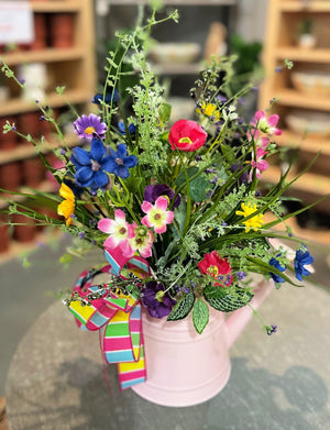 DIY Bright Blooms Watering Can