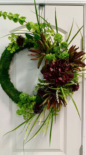 DIY Moody Moss Wreath