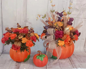 DIY Pumpkin Trio Arrangement