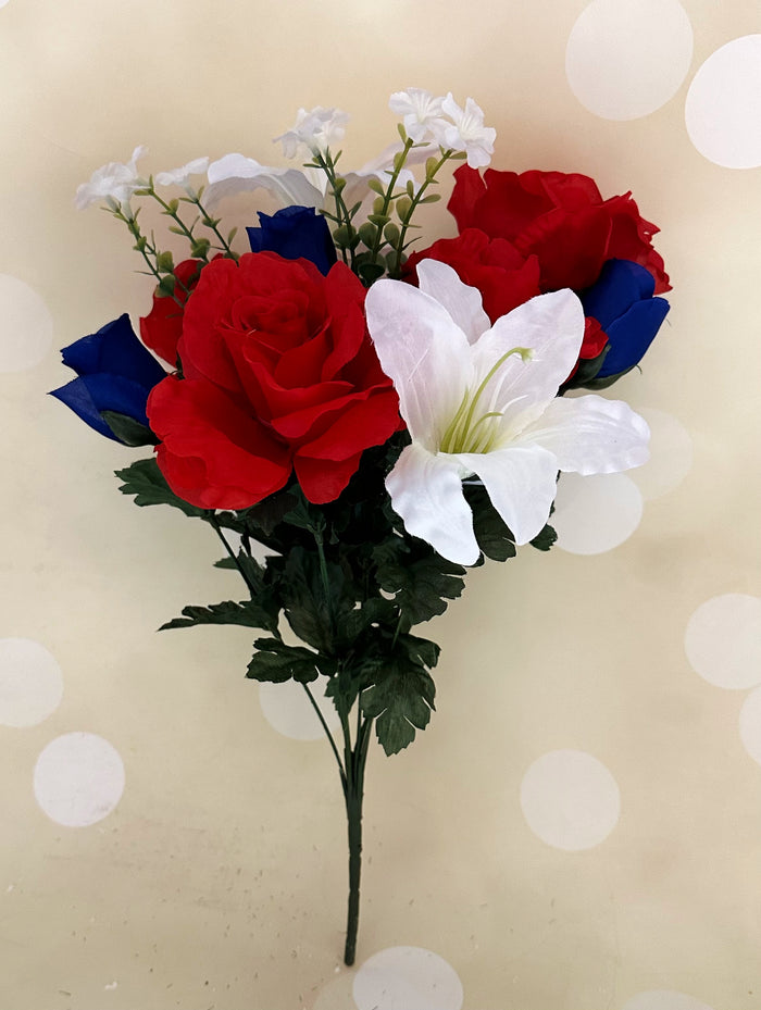 19" Patriotic Mixed Bush