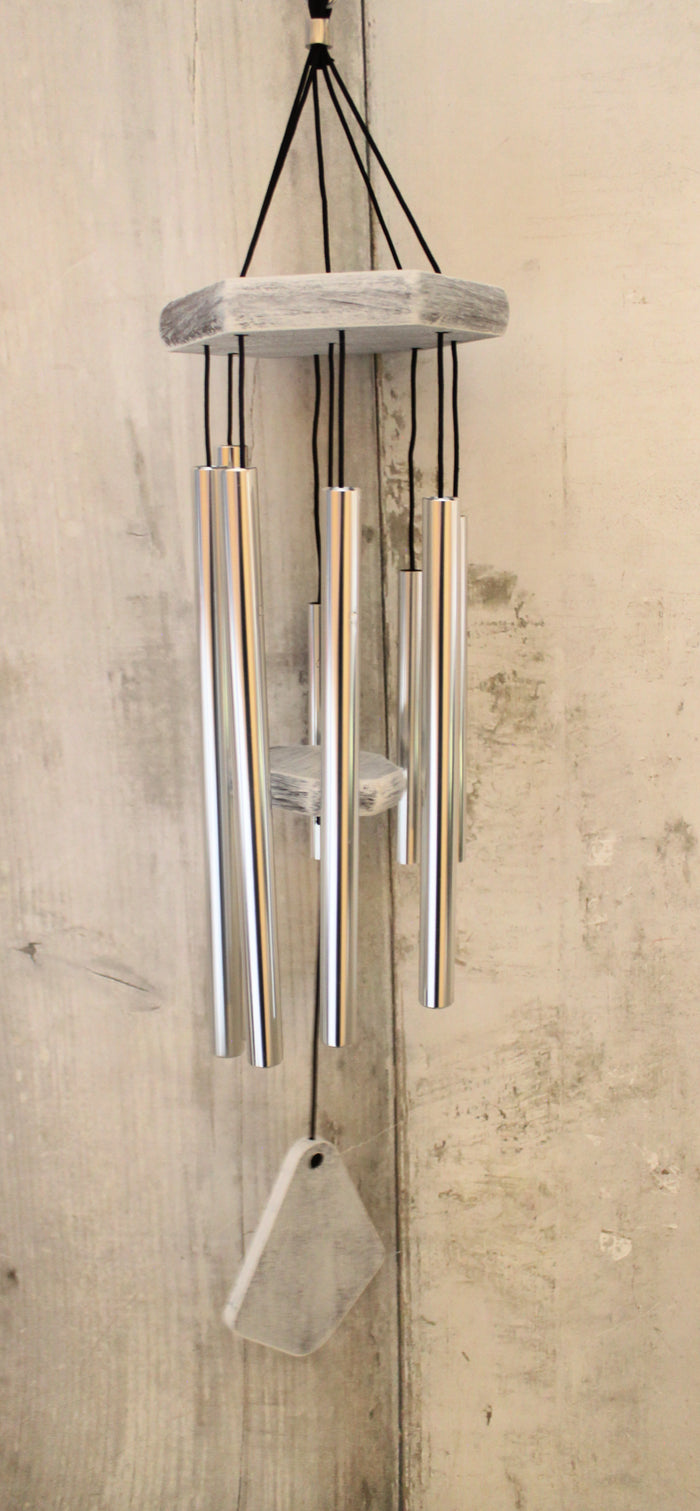 25" Small Whitewashed Wind Chime