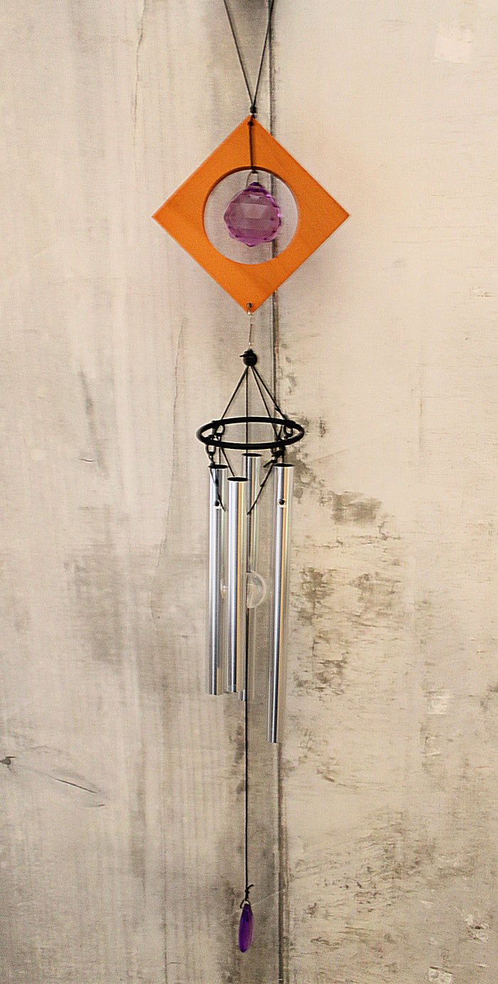 22" Purple Crystal Wind Chime