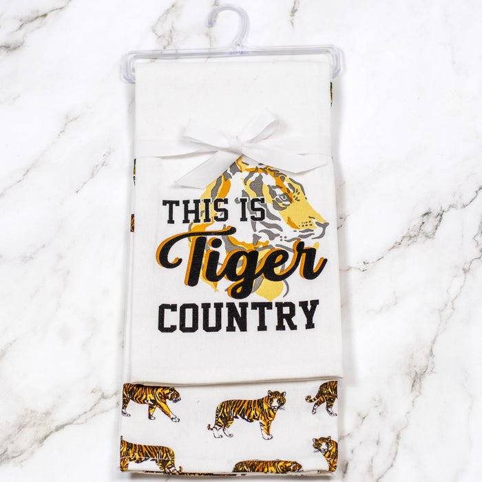 20" Tiger Country Towel -Set of 2