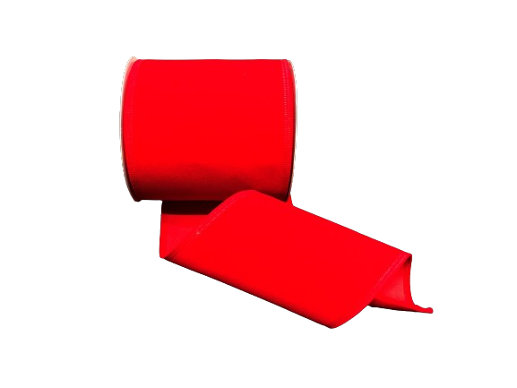 4" Red Velvet Ribbon
