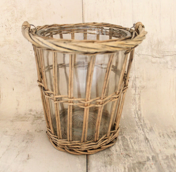 9" Willow Glass Lantern