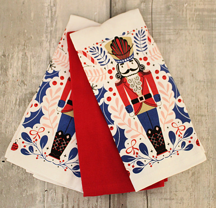 Nutcracker Christmas Towel Set