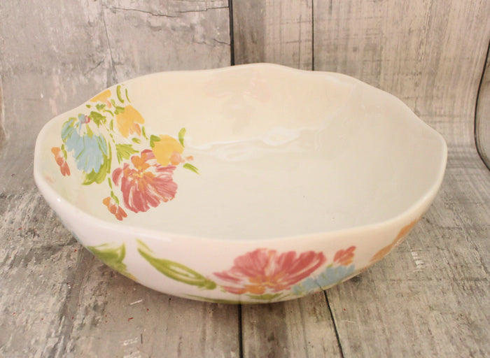 12" Serving Bowl Scalloped Rim