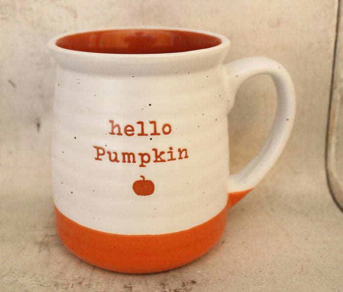 4.5" Hello Pumpkin Dip Mug