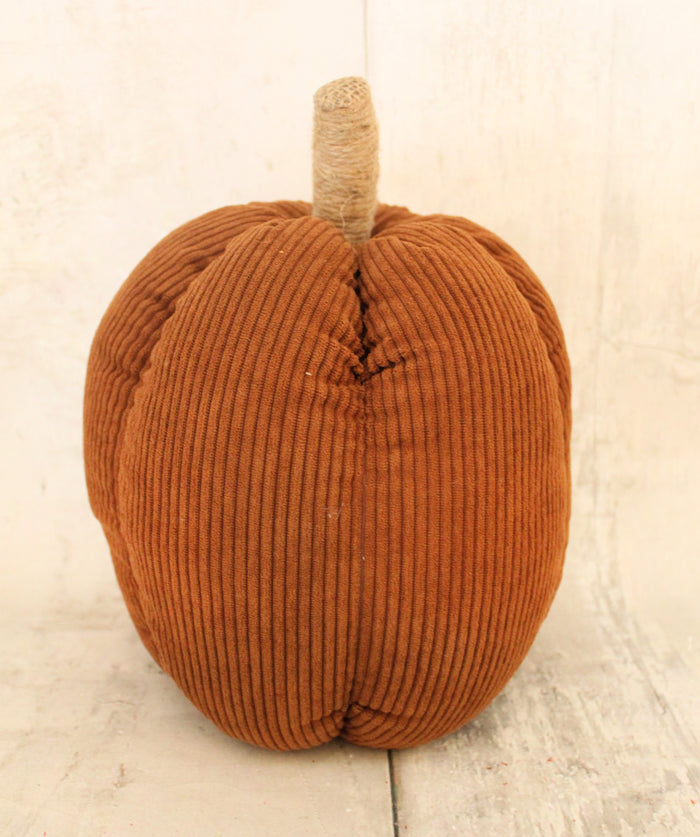 13" Rust Corduroy Pumpkin