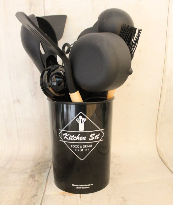 Black 34pc Utensil Set