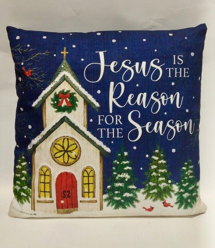 17" Jesus is the Reason Pillow
