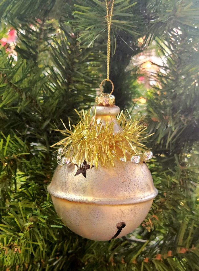 4" Gold Jingle Bell Ornament