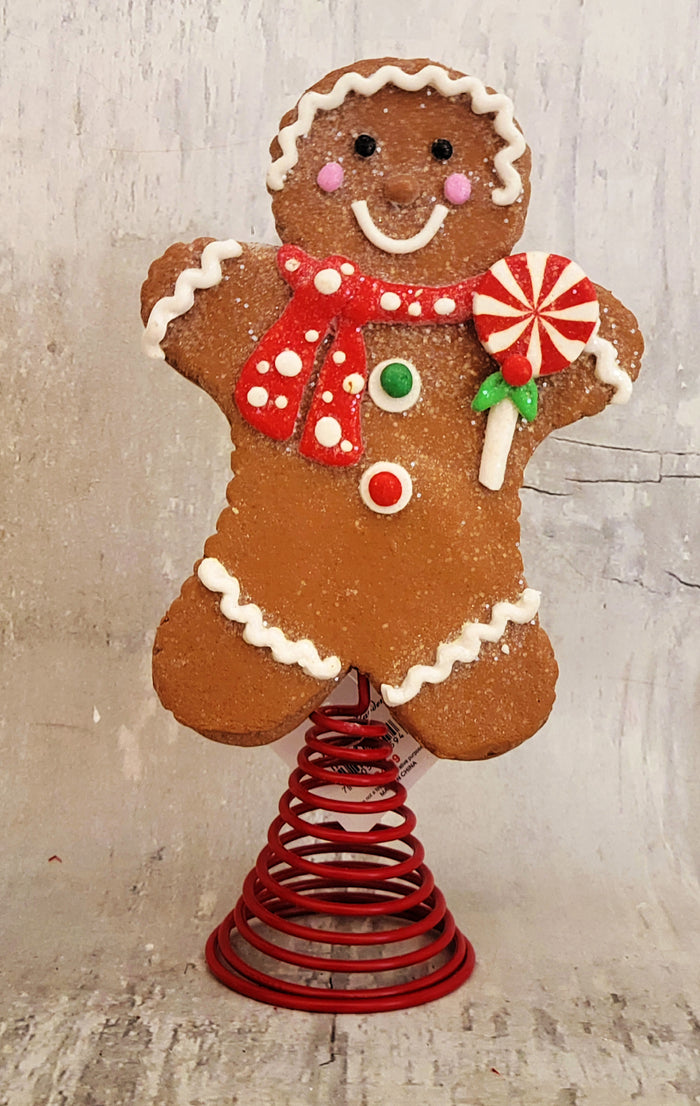10" Gingerbread Boy Tree Topper