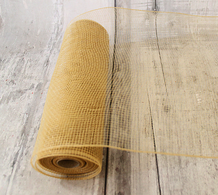 10" Gold Basic Deco Mesh