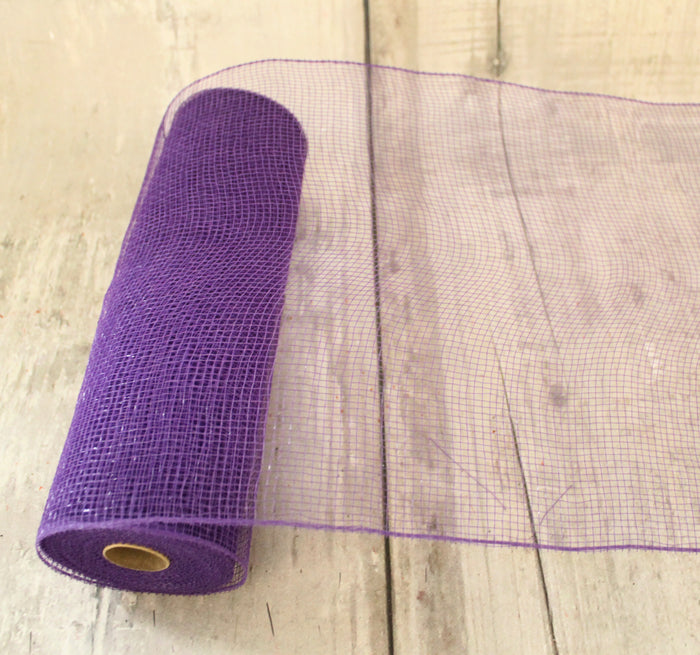 10" Purple Basic Deco Mesh