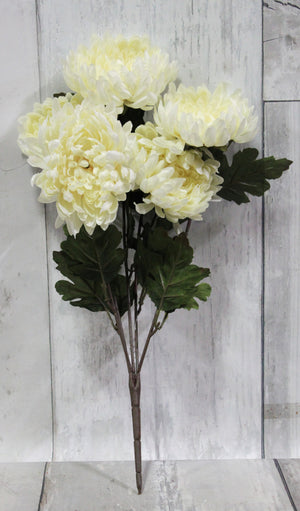 18" Fall Mum Bush - 3 colors