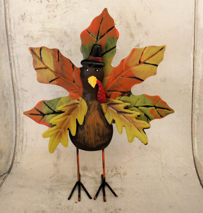 9" Standing Metal Turkey