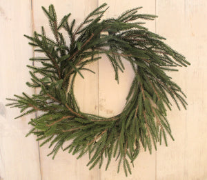 24" Soft-touch Norfolk Wreath