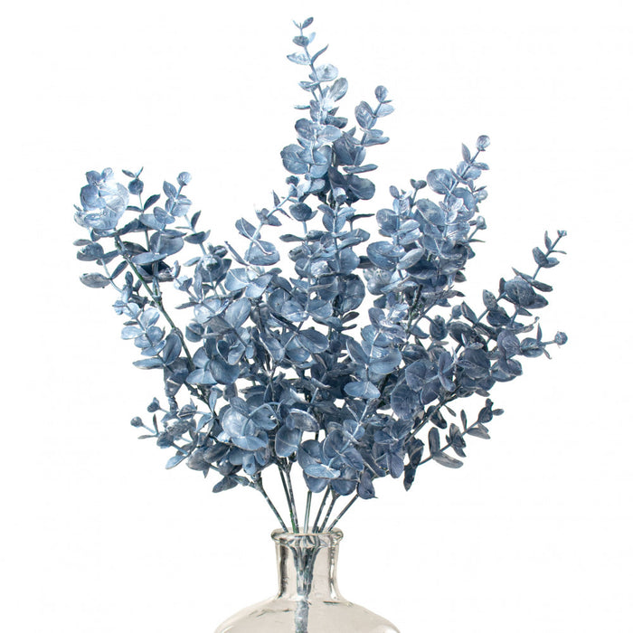 18" Blue Eucalyptus Floral Bush