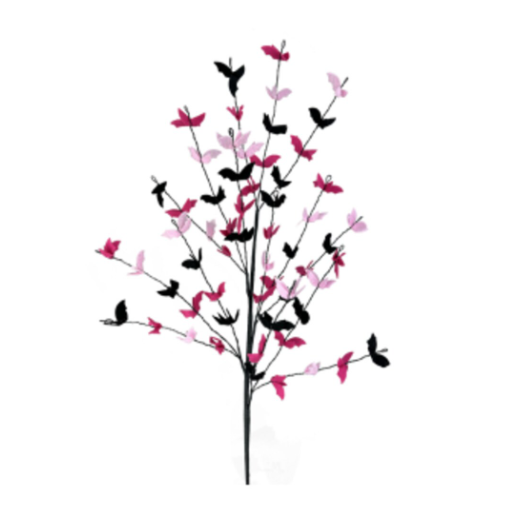 30" Pink & Black Bat Filler Spray