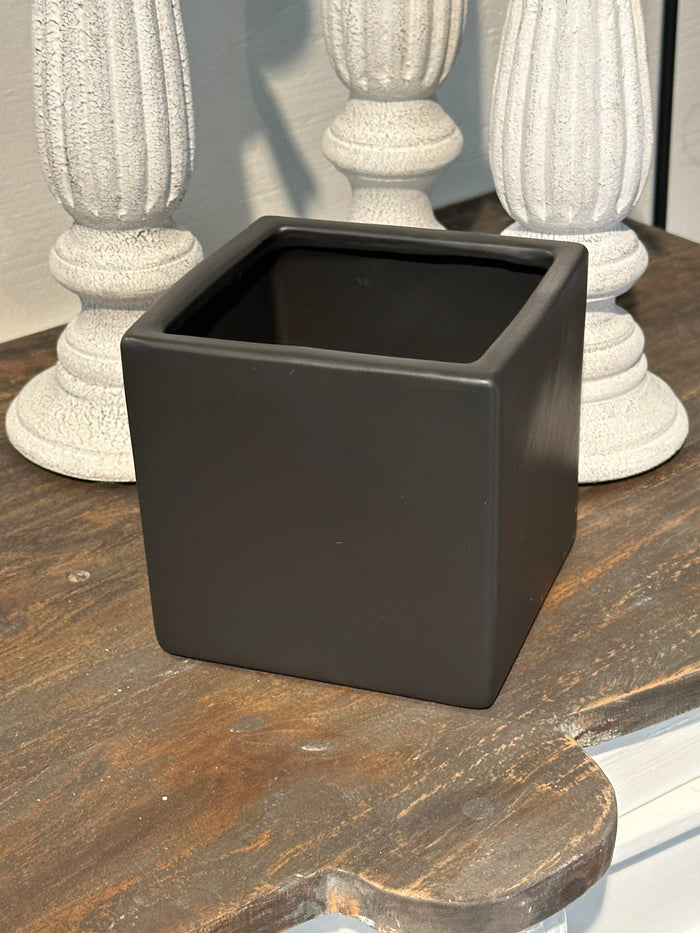 Square Black Planter