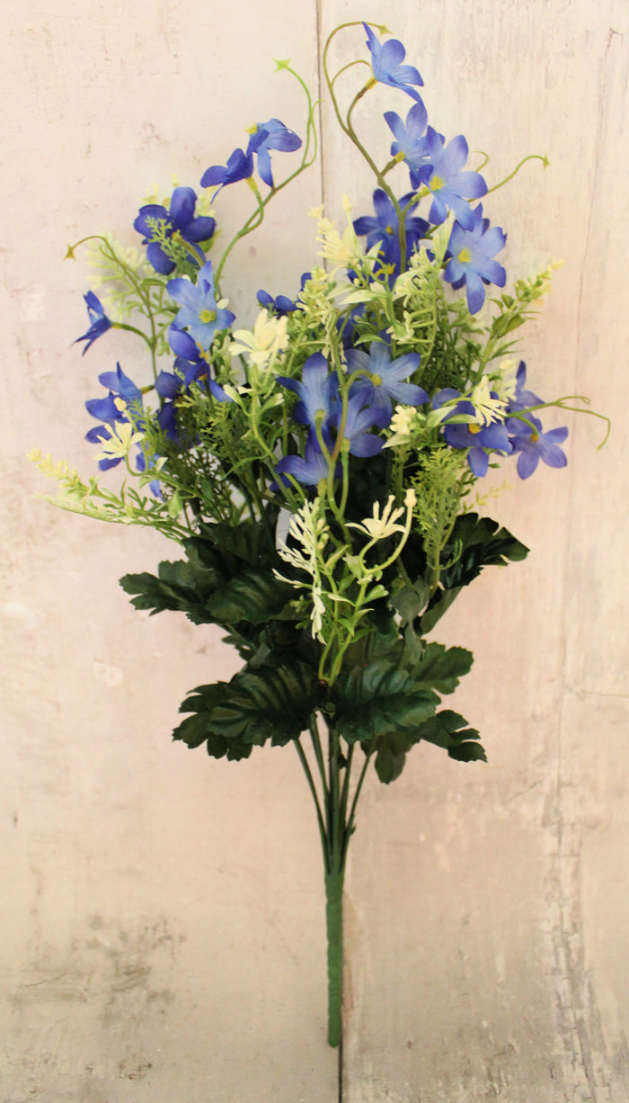 18" Blue Wild Flower Filler Bush