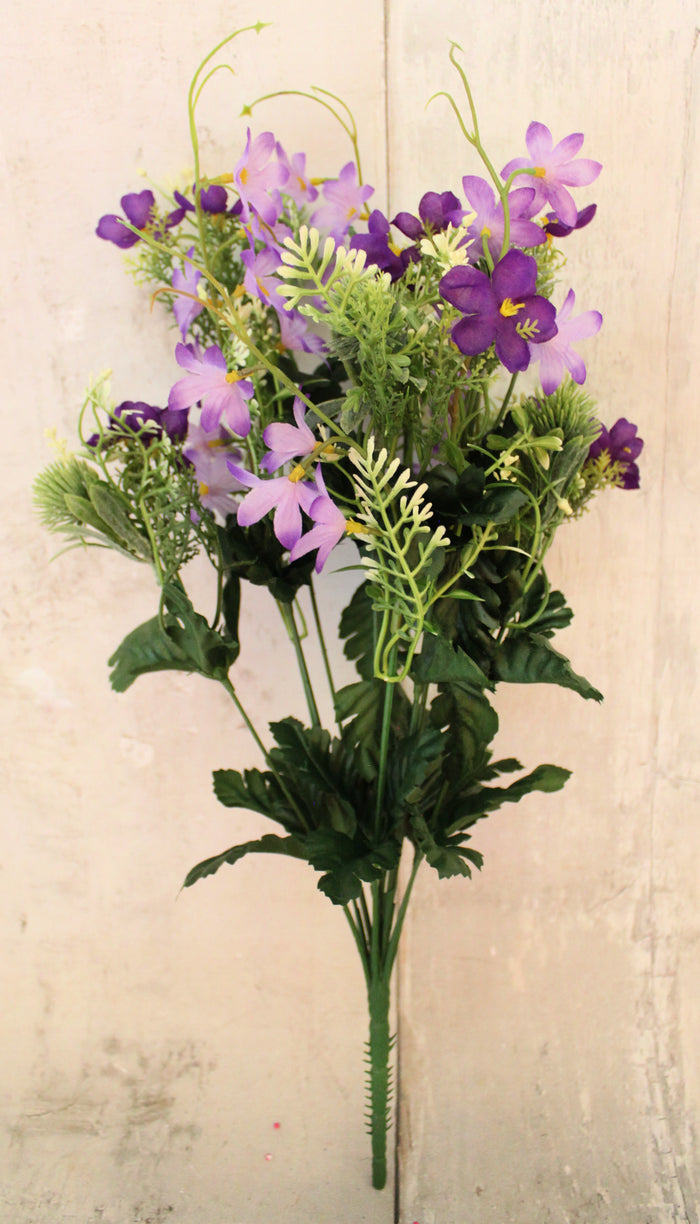 18" Purple Wild Flower Filler Bush