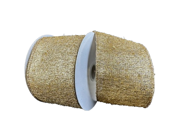 2.5" Gold Muted Metallic Ribbon