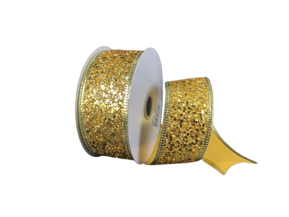 1.5" Super Glitter Gold Ribbon