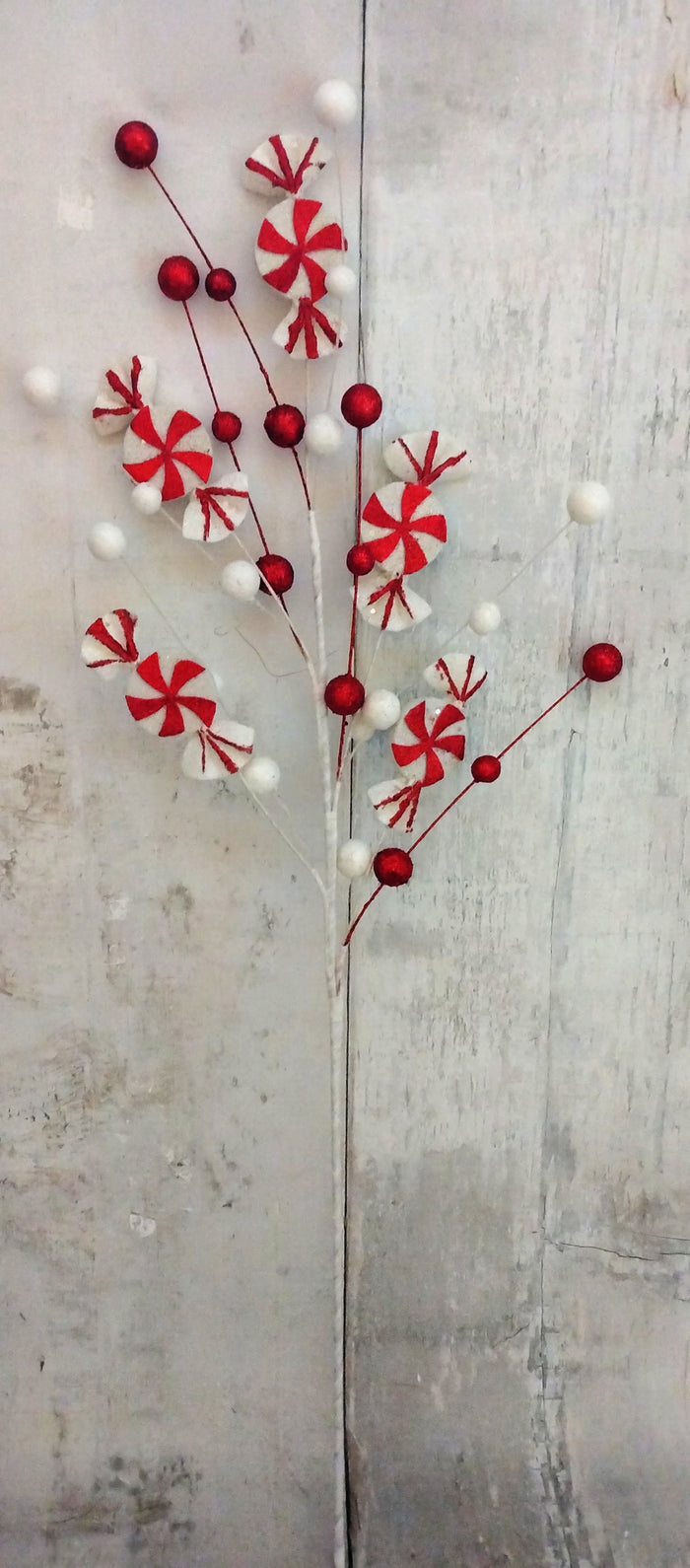 33" Peppermint Candy Spray