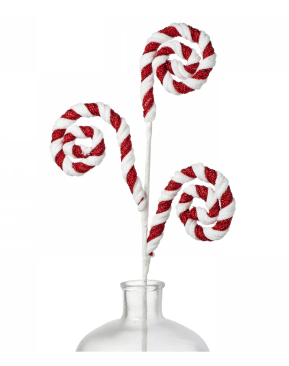 28" Peppermint Curly Spray
