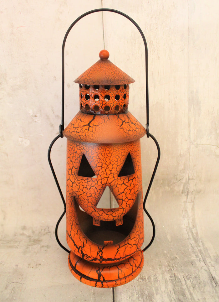 12" Orange Halloween Lantern