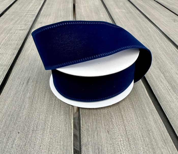 1.5" Navy Blue Laser Edge Ribbon