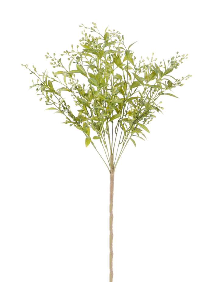 21" Spring Mini Bud & Leaves Bush