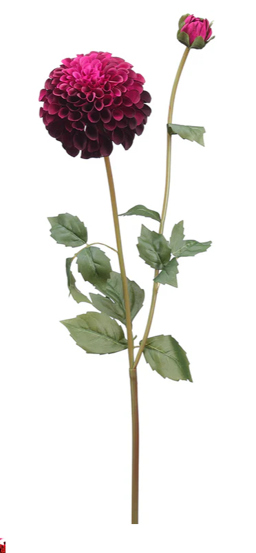 31" Burgundy Orchid Dahlia Spray