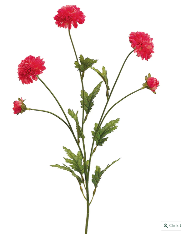 27" Pink Pompom Mum Spray