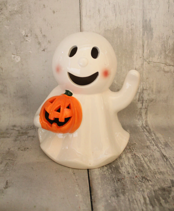 8" Illuminated Halloween Ghost