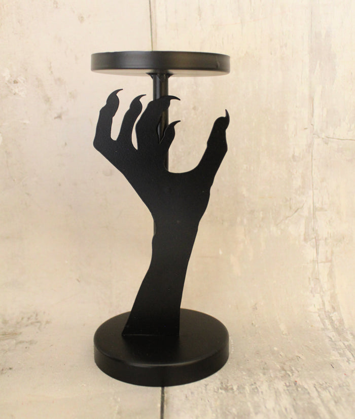 8" Spooky Hand Candle Stand